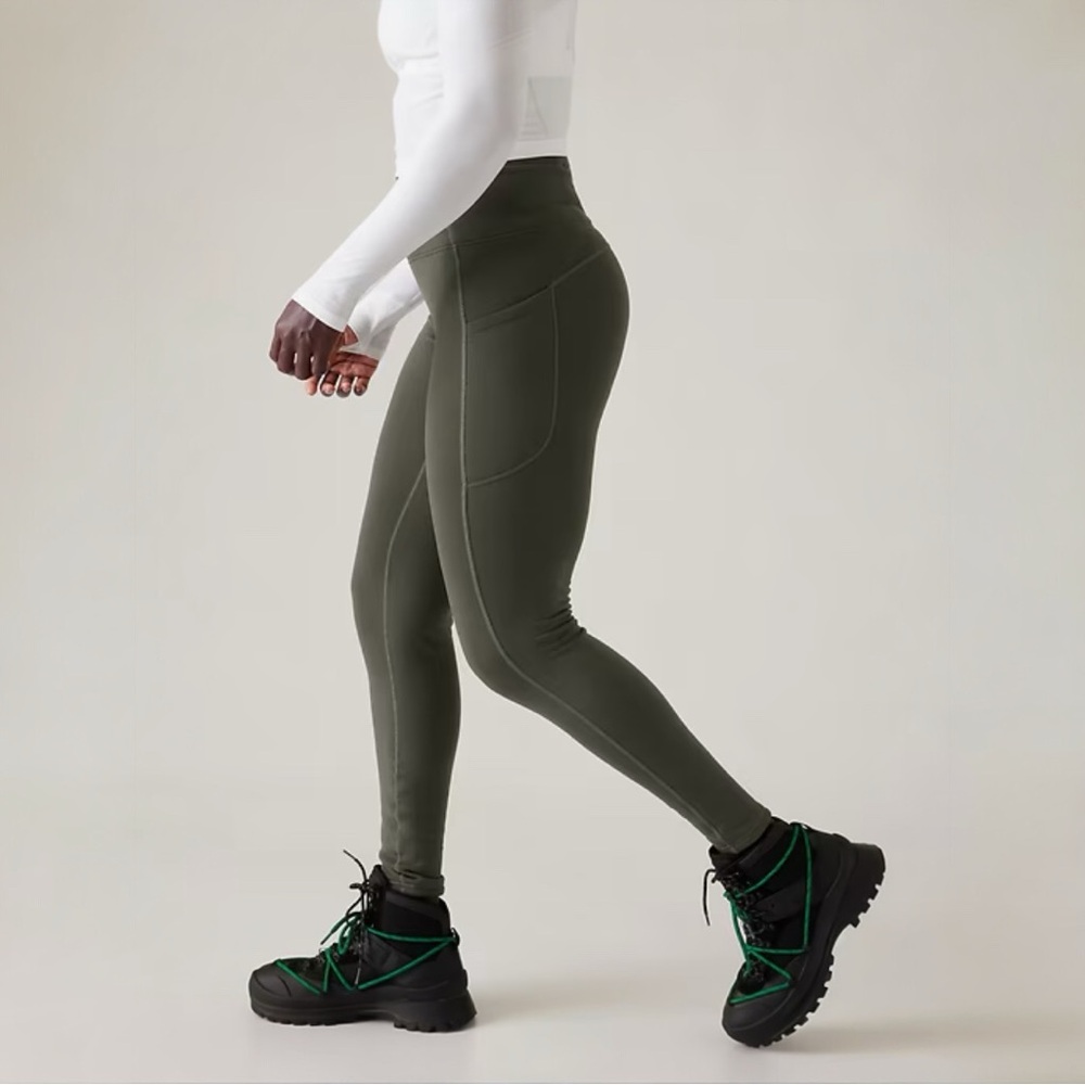 NWOT Athleta ALTITUDE STASH HIGH RISE POLARTEC® POWER STRETCH® TIGHT - Picture 4 of 6